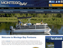 Tablet Screenshot of montegobaypontoons.com